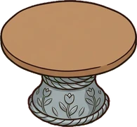 Coffee tables, a sticker from the The Flower Shop world