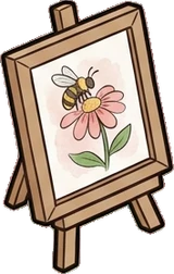 Collectibles, a sticker from the The Flower Shop world