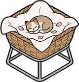 Pet beds and homes, a sticker from the The Flower Shop world