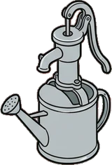 Gadgets and devices, a sticker from the The Flower Shop world