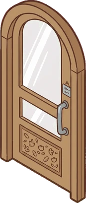 Doors, a sticker from the The Flower Shop world