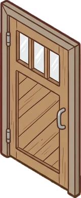 Doors, a sticker from the The Flower Shop world