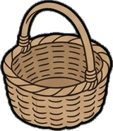 Baskets and floor things, a sticker from the The Flower Shop world