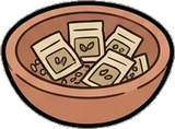 Baskets and floor things, a sticker from the The Flower Shop world