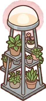 Floor lamps, a sticker from the The Flower Shop world