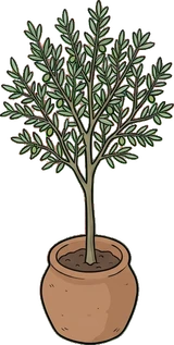 Floor plants, a sticker from the The Flower Shop world