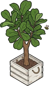 Floor plants, a sticker from the The Flower Shop world