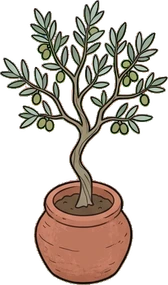 Floor plants, a sticker from the The Flower Shop world