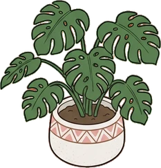 Floor plants, a sticker from the The Flower Shop world