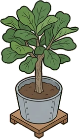 Floor plants, a sticker from the The Flower Shop world