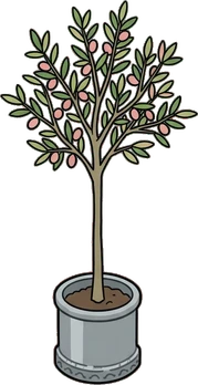 Floor plants, a sticker from the The Flower Shop world