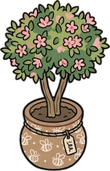 Floor plants, a sticker from the The Flower Shop world