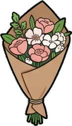 Small plants, a sticker from the The Flower Shop world
