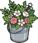 Small plants, a sticker from the The Flower Shop world