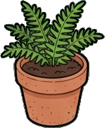 Small plants, a sticker from the The Flower Shop world