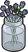 Small plants, a sticker from the The Flower Shop world