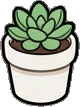 Small plants, a sticker from the The Flower Shop world