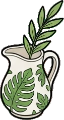 Small plants, a sticker from the The Flower Shop world