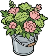 Small plants, a sticker from the The Flower Shop world