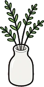 Small plants, a sticker from the The Flower Shop world