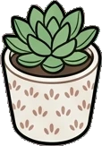 Small plants, a sticker from the The Flower Shop world