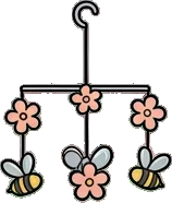 Garlands and hanging things, a sticker from the The Flower Shop world