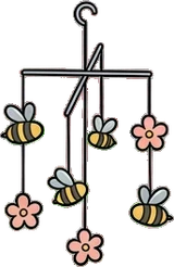 Garlands and hanging things, a sticker from the The Flower Shop world