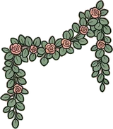 Garlands and hanging things, a sticker from the The Flower Shop world
