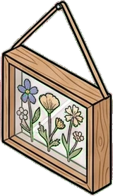 Garlands and hanging things, a sticker from the The Flower Shop world