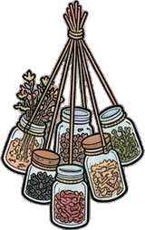 Garlands and hanging things, a sticker from the The Flower Shop world