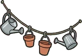 Garlands and hanging things, a sticker from the The Flower Shop world