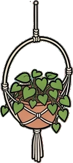 Garlands and hanging things, a sticker from the The Flower Shop world