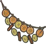 Garlands and hanging things, a sticker from the The Flower Shop world