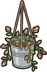 Garlands and hanging things, a sticker from the The Flower Shop world