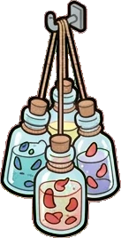 Garlands and hanging things, a sticker from the The Flower Shop world