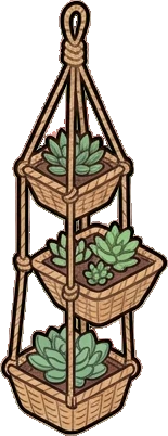 Garlands and hanging things, a sticker from the The Flower Shop world