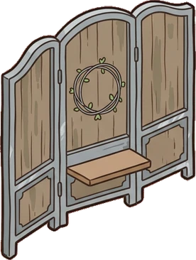 Folding screens, a sticker from the The Flower Shop world