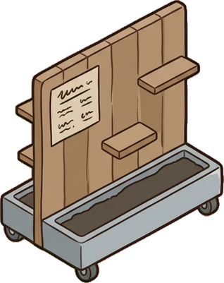 Folding screens, a sticker from the The Flower Shop world