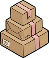 Shelf things, a sticker from the The Flower Shop world