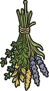 Shelf things, a sticker from the The Flower Shop world