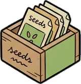 Shelf things, a sticker from the The Flower Shop world