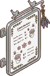 Signboards and chalkboards, a sticker from the The Flower Shop world