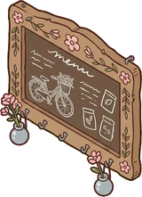 Signboards and chalkboards, a sticker from the The Flower Shop world