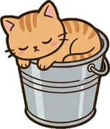 Cats and small animals, a sticker from the The Flower Shop world