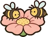 Cats and small animals, a sticker from the The Flower Shop world