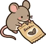 Cats and small animals, a sticker from the The Flower Shop world