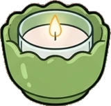 Candles and small lights, a sticker from the The Flower Shop world
