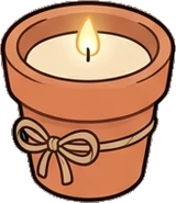 Candles and small lights, a sticker from the The Flower Shop world