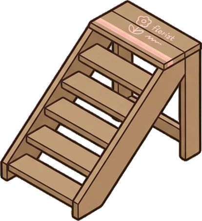 Staircases, a sticker from the The Flower Shop world