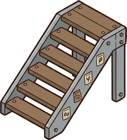 Staircases, a sticker from the The Flower Shop world